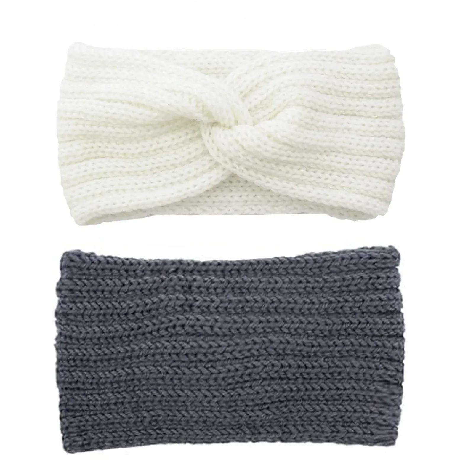 Набір з 4-х зимових теплих в'язаних пов'язок на голову для жінок, фото №3 Набір з 4-х зимових теплих в'язаних пов'язок на голову для жінок, фото №3