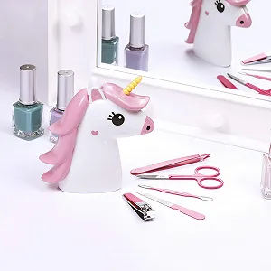 Набор для маникюра Unicorn Thumbs Up Белый/Розовый, 11 x 12 x 3.5 см synthetic.ua - Фото 1