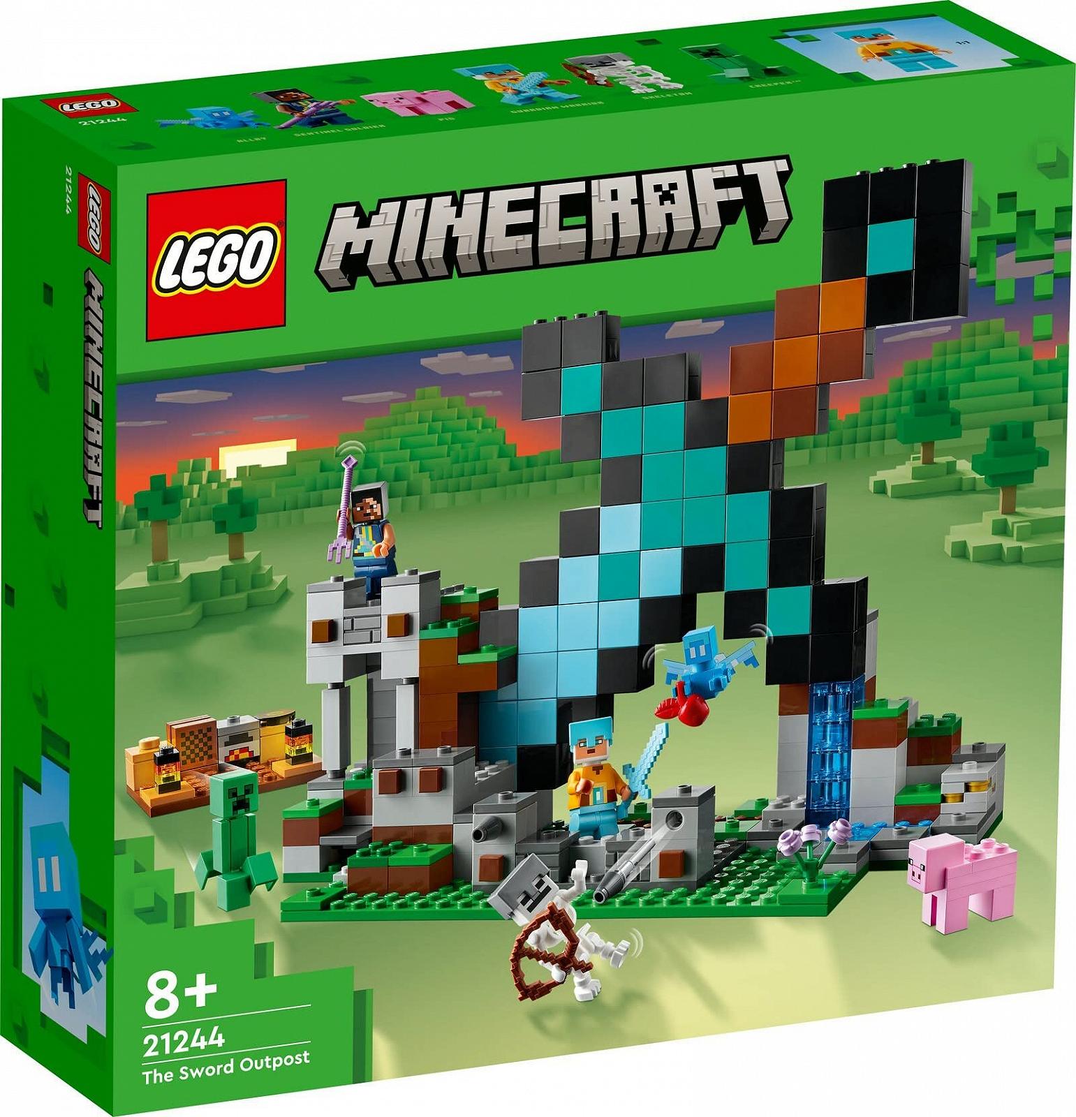 Конструктор Lego Minecraft 21244 Outpost "Меч" та 21171 Стійло для коня комплект із 2, фото №2