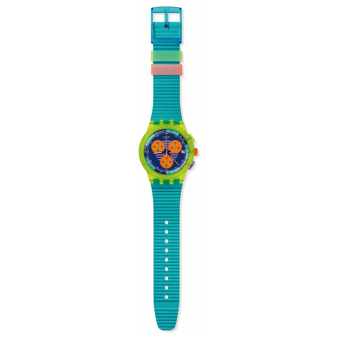 Часы Swatch Neon Wave Спортивные Зеленый, винтаж, фото №2 Часы Swatch Neon Wave Спортивные Зеленый, винтаж, фото №2