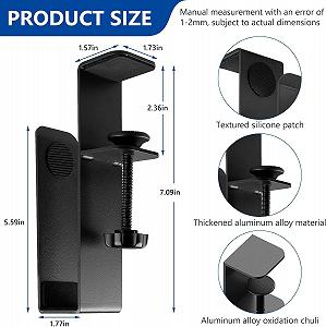 Тримач для ноутбука на стіл збоку Регульований тримач збоку Вертикальна synthetic.ua - Фото 1