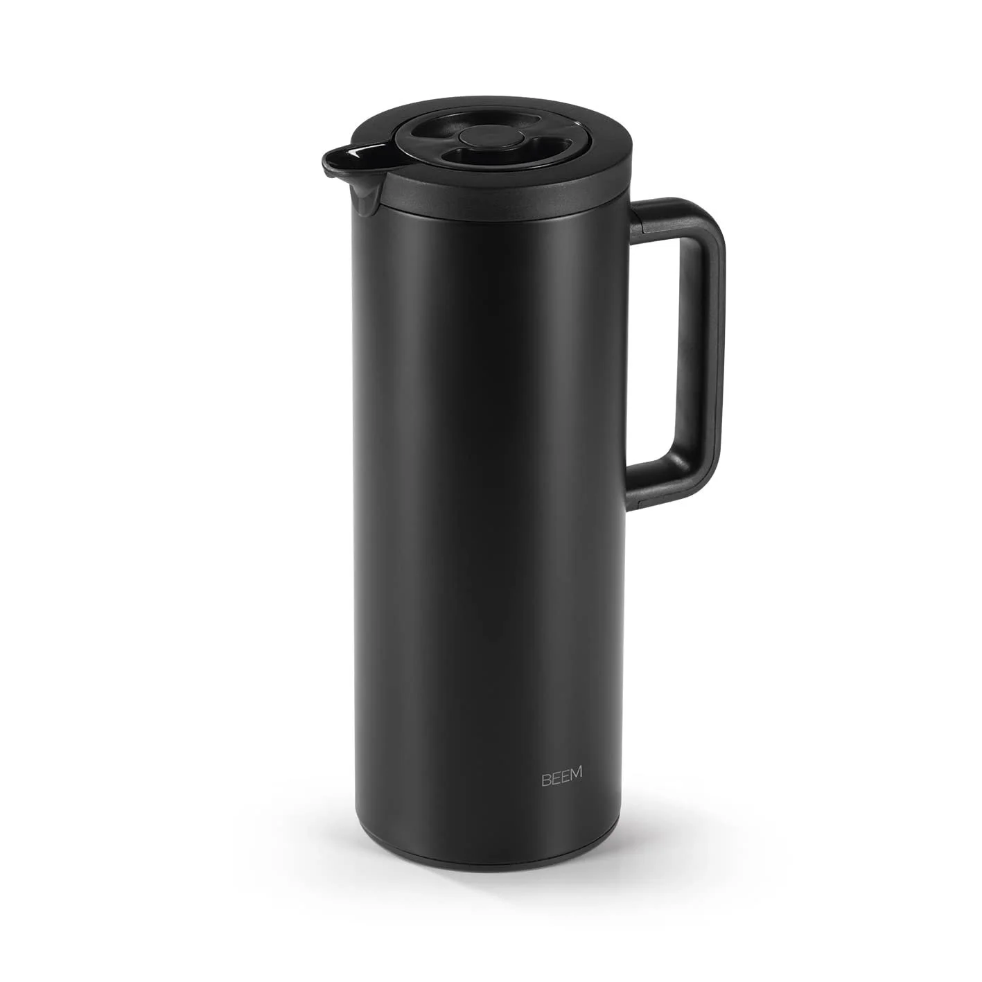 Термос-кавник BEEM Практичний Чайник-кавник 1 L Матовий Чорний, фото №1