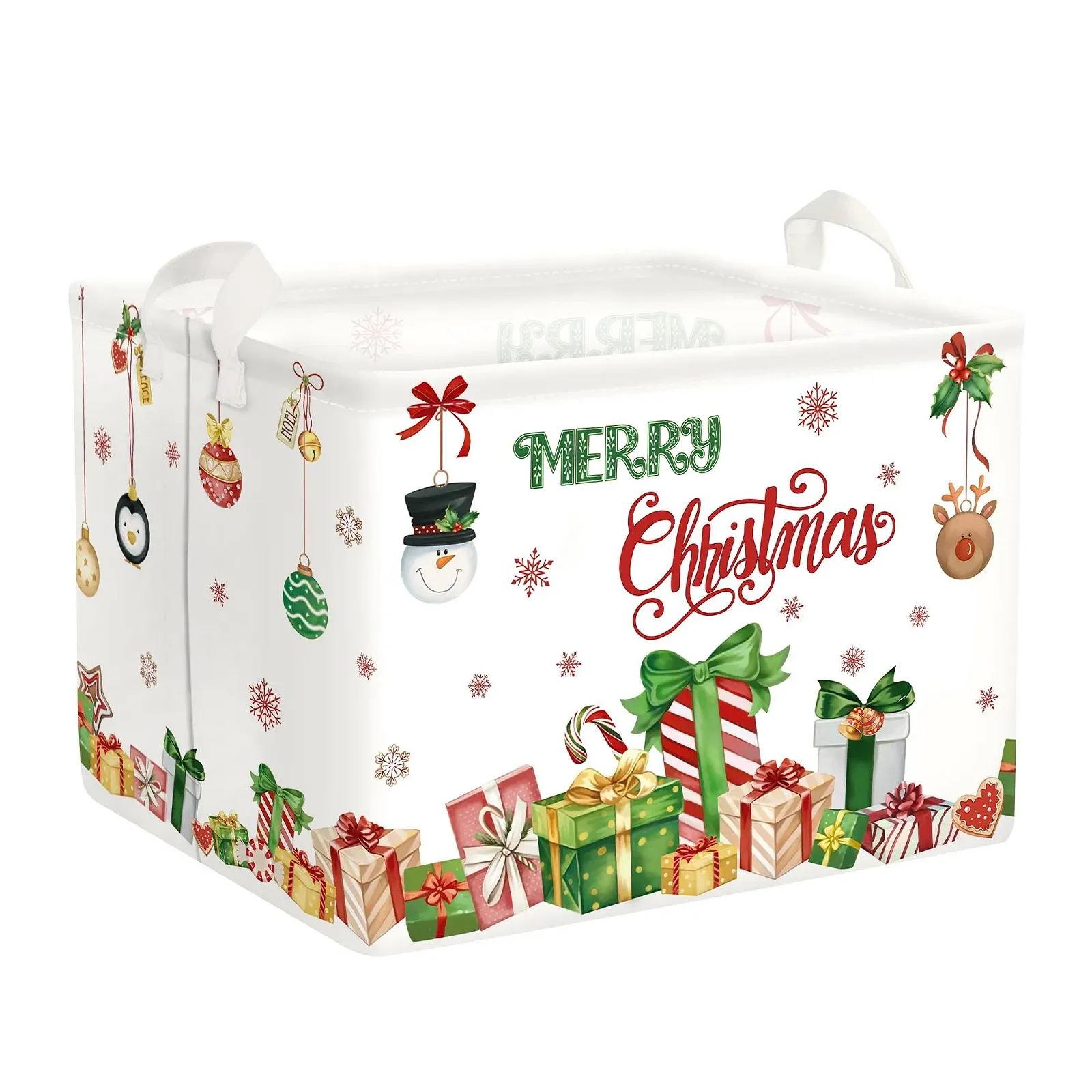 Корзина для игрушек Тип HUUMONSS Reindeer на Рождество для мальчиков и девочек, водонепроницаемая, белый, 36 л, фото №1 Корзина для игрушек Тип HUUMONSS Reindeer на Рождество для мальчиков и девочек, водонепроницаемая, белый, 36 л, фото №1