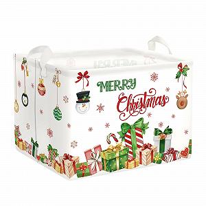 Корзина для игрушек Тип HUUMONSS Reindeer на Рождество для мальчиков и девочек, водонепроницаемая, белый, 36 л - Фото 1