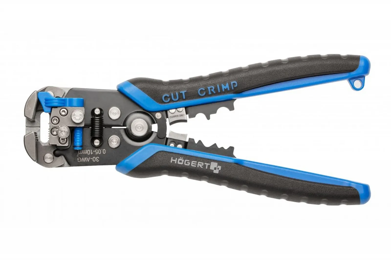 Автоматический стриппер и кусачки HÖGERT TECHNIK 210 мм 0.05-10 мм² SK5 Steel с функцией кримпера, фото №1
