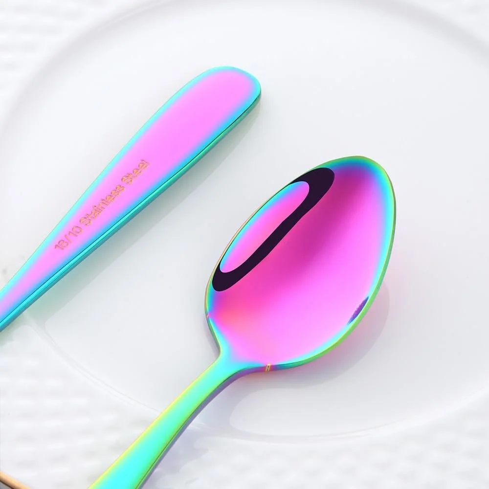 Ложка Кавова Buyer Star Elegant Нержавіюча Сталь (Набір 6 штук) Rainbow Colour, фото №6