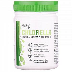 Витаминный комплекс Голден-Фарм Хлорелла Chlorella 200 таблеток - Фото 1