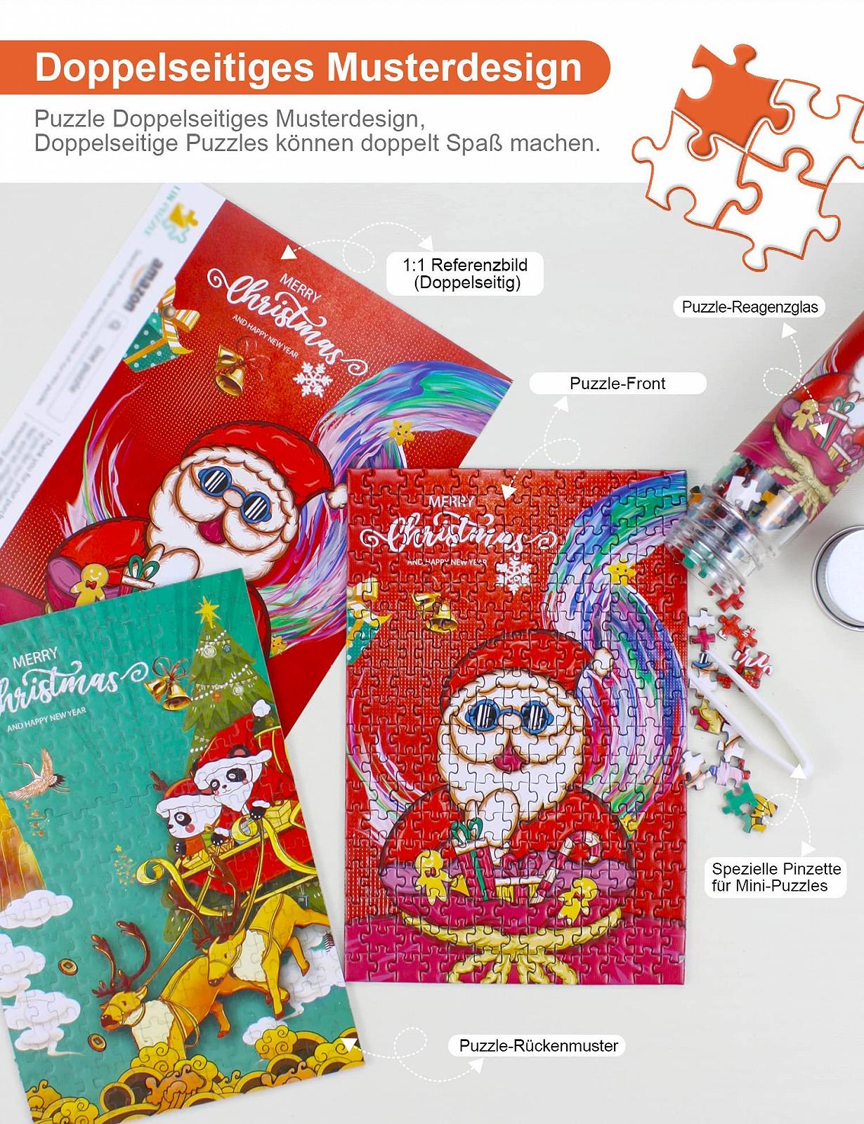 Набір міні-пазлів LinPuzzle 234 елементи двосторонні 8 шт., фото №3