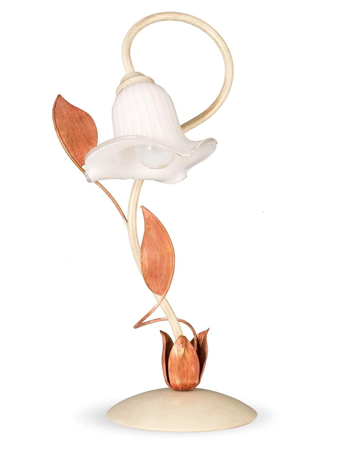 Настільна лампа Florentine 403627/2 Floral 1xE14 Античний білий, фото №1