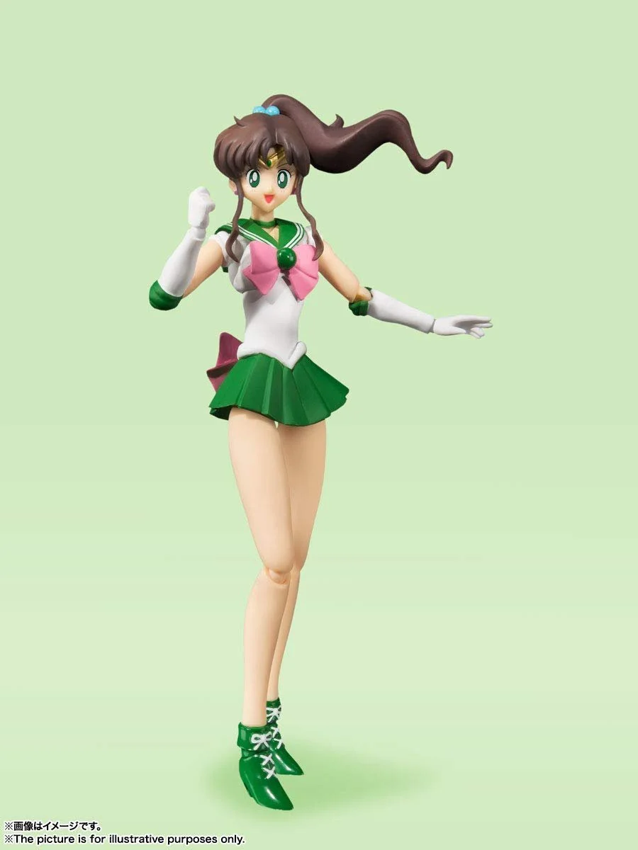 Коллекционная фигурка Bandai Tamashii Nations S.H. Figuarts Sailor Moon Sailor Jupiter Animation Color Edition 14 см, фото №3 Коллекционная фигурка Bandai Tamashii Nations S.H. Figuarts Sailor Moon Sailor Jupiter Animation Color Edition 14 см, фото №3