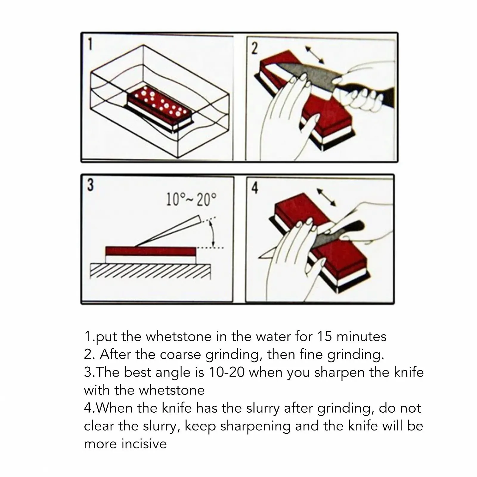 Точильний камінь для ножів 3000 грит рубіновий, фото №5