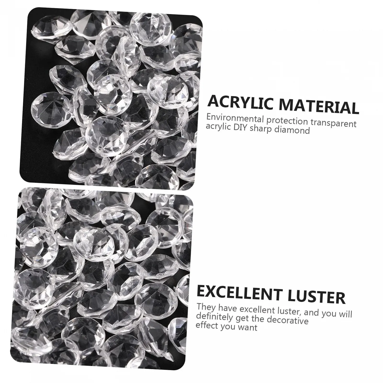 Стразы Акриловые Operitacx 500 штук Прозрачный, фото №9