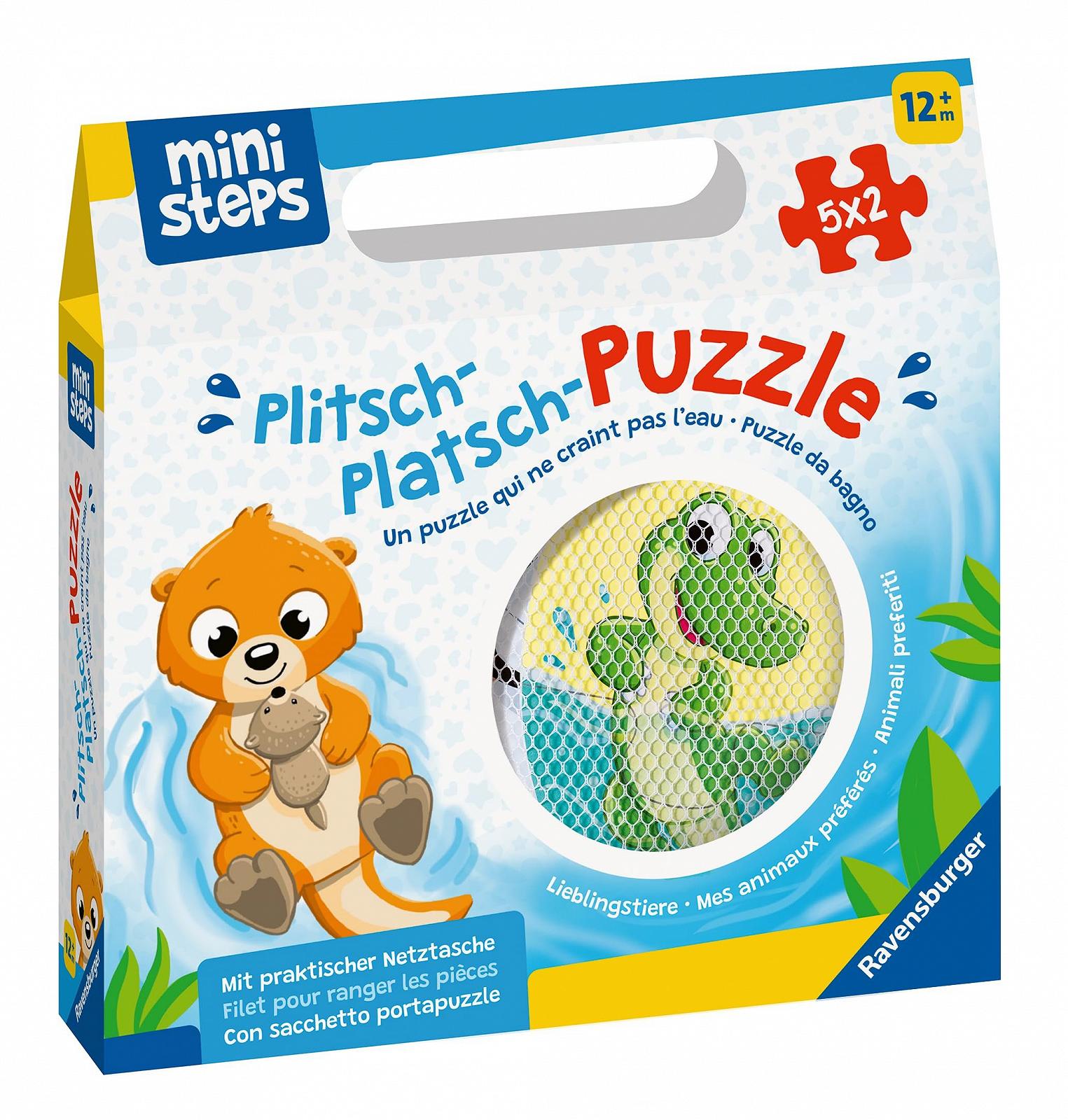 Пазл для ванны Ravensburger ministeps Plitsch-Splash Favourite Animals 4589 10 деталей от 1 года, фото №6