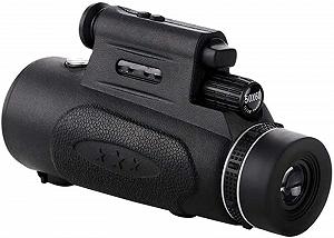 Монокуляр Teleskop 12 x 42 портативний високопродуктивний компактний з Bak4 призмою FMC-об'єктивом з адаптером для смартфона і штативом для спостереження за птахами - Фото 1
