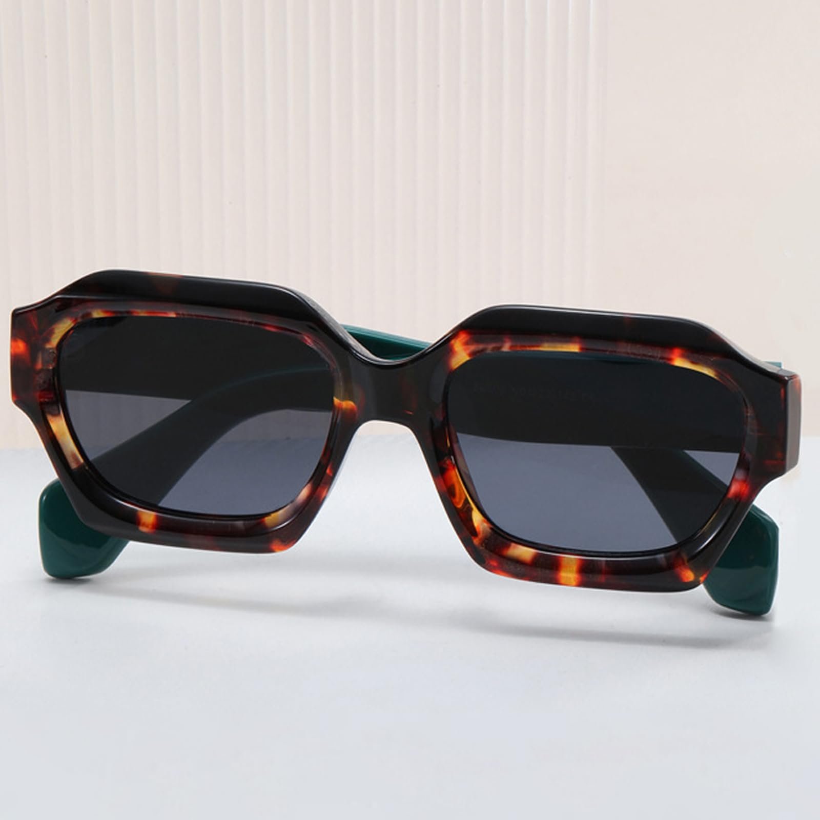 Сонцезахисні окуляри Шеен Келлі Ретро Товсті шестикутні Чоловічі Жіночі Модні, фото №6