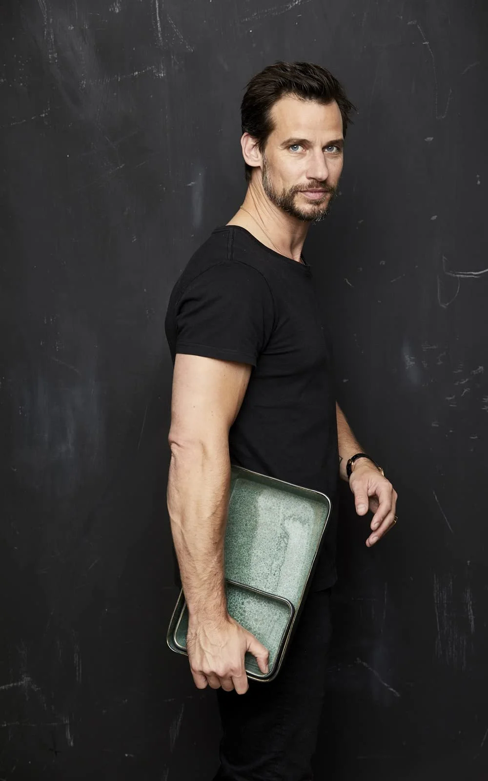 Форма для запекания лазаньи BITZ Stoneware прямоугольная 19 x 14 x 6 см Черный/Зеленый, фото №4