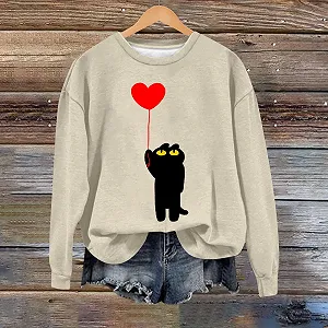 Женский свитшот ко Дню Святого Валентина, UK synthetic.ua - Фото 1