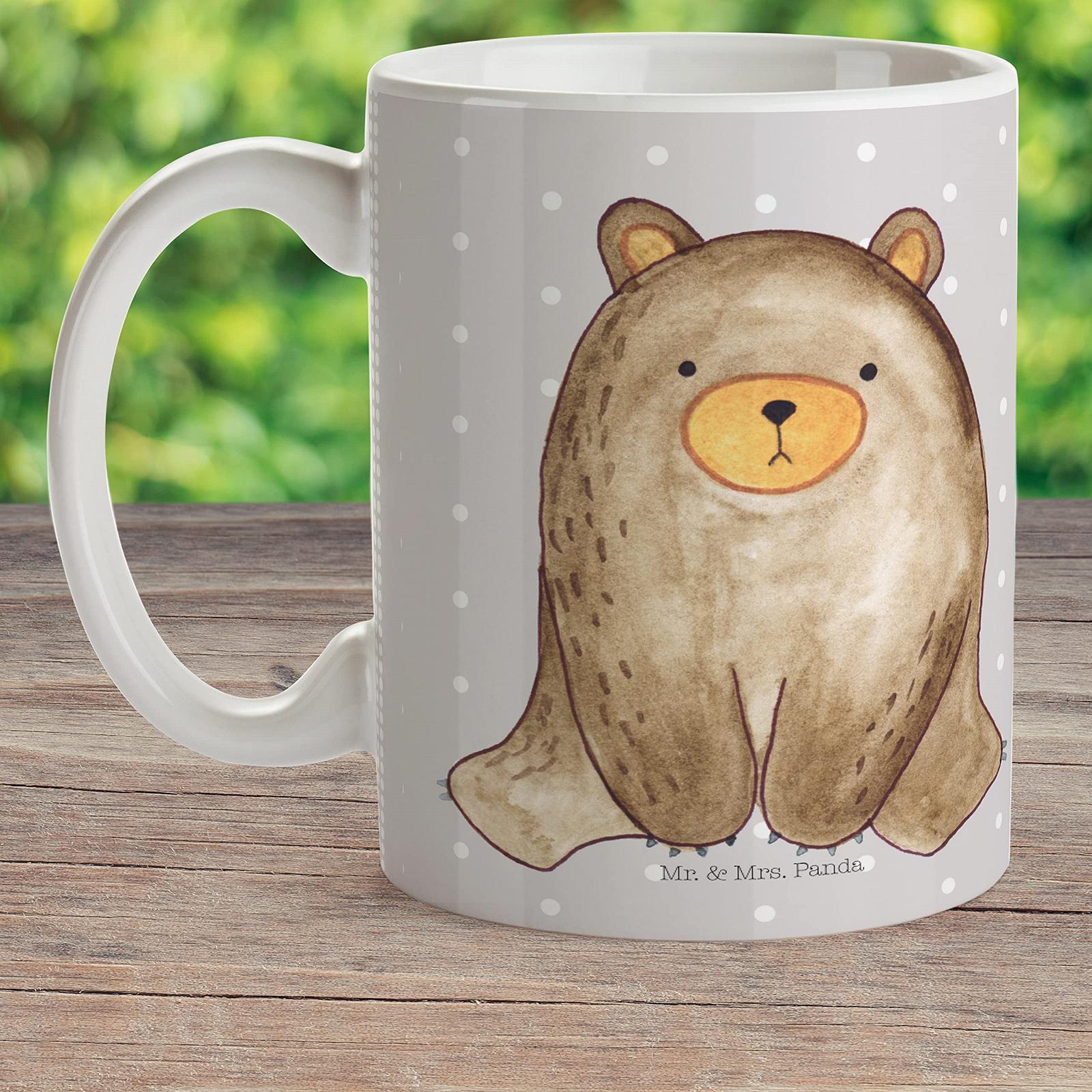 Дитяча Кружка Mr. & Mrs. Panda Ведмідь Сидить Пластикова 300 мл, фото №2 Дитяча Кружка Mr. & Mrs. Panda Ведмідь Сидить Пластикова 300 мл, фото №2
