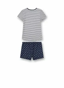 Піжама Sanetta для дівчат Коротка Синя Піжама ціна на synthetic.ua - Фото 1 Піжама Sanetta для дівчат Коротка Синя Піжама synthetic.ua - Фото 1