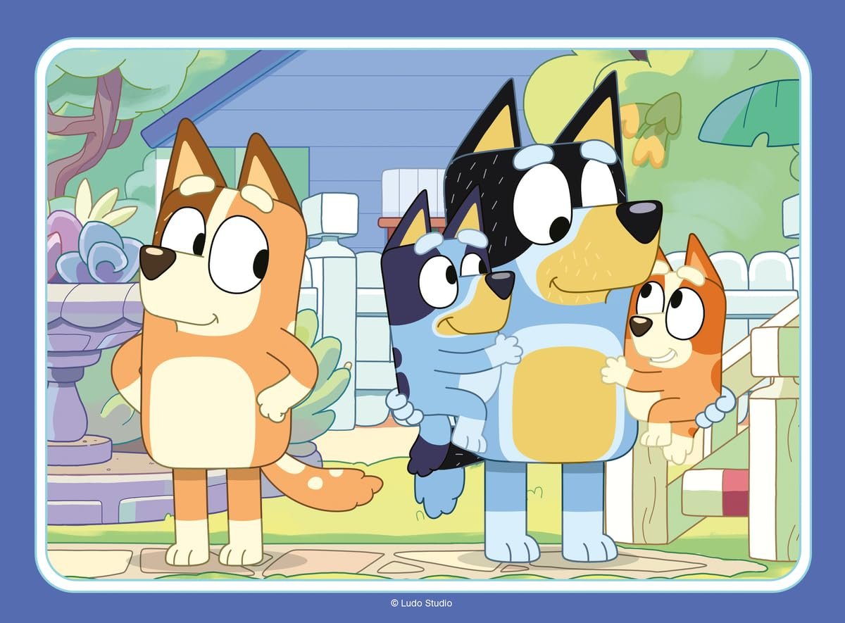 Пазл Ravensburger Bluey 4 в 1 12, 16, 20, 24 элемента, фото №3