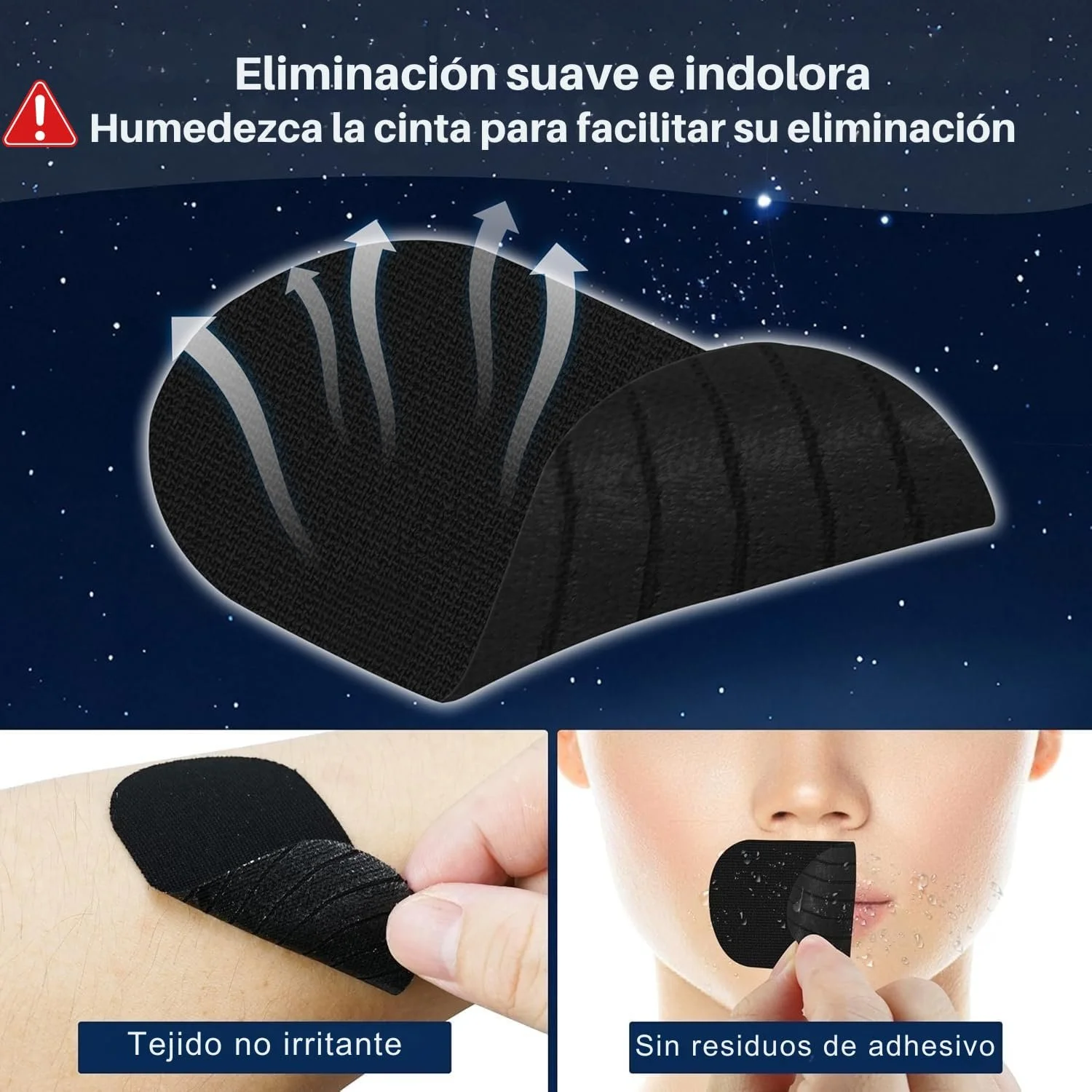 Пластирі для сну EveryKip, 125 шт, преміум-класу, проти хропіння, для спокійного сну, міцно тримаються навіть з бородою, фото №1