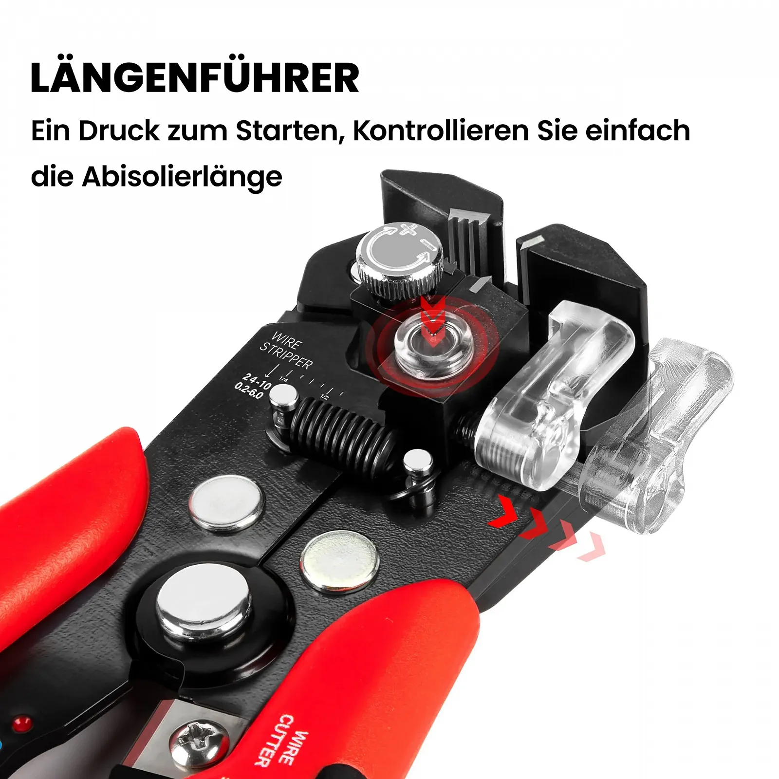 Стриппер KAIWEETS 3-в-1 автоматический AWG 10-22 для изолированных и неизолированных соединений, фото №3
