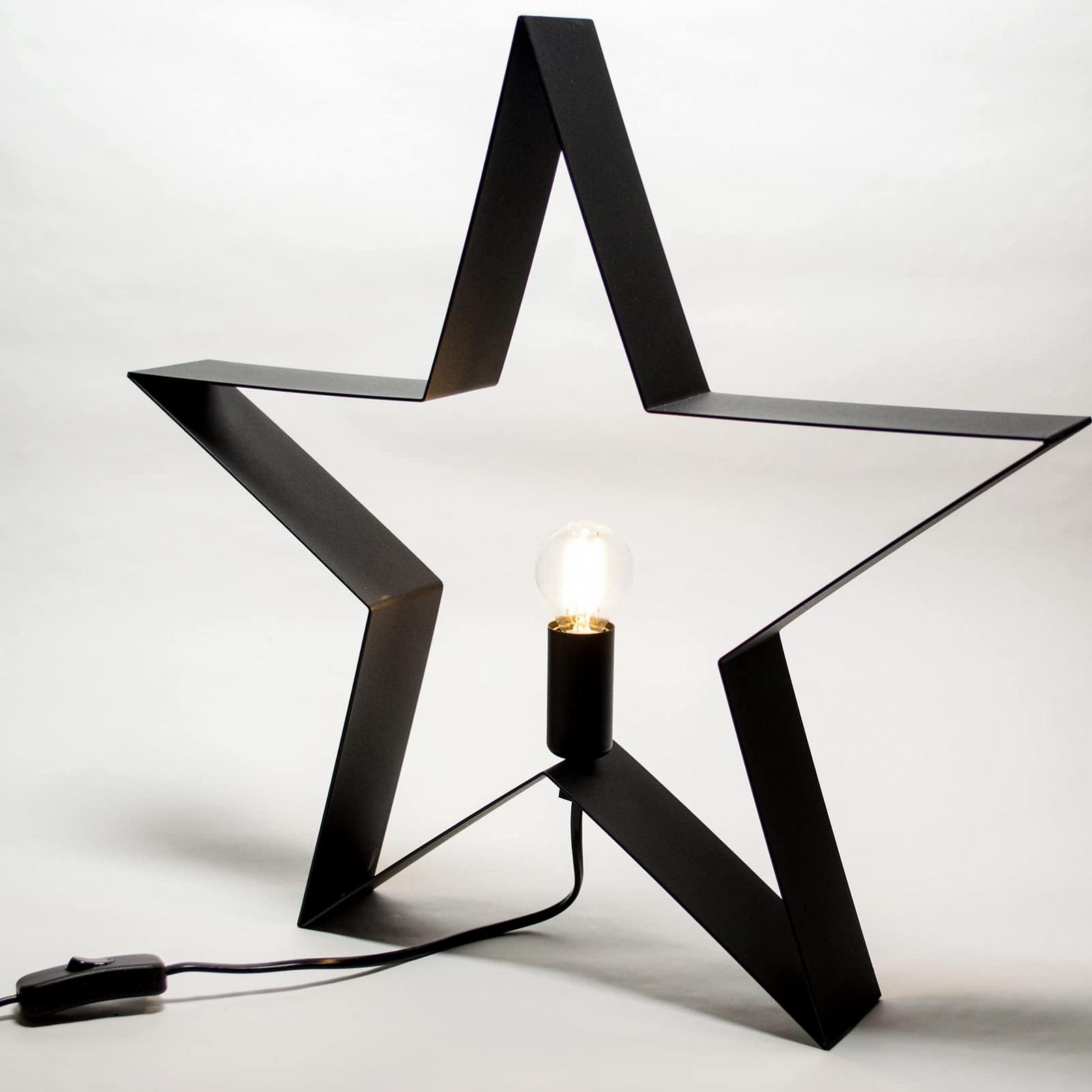 Настільна лампа Star Light LED Filament 44 см Зірка Чорна, фото №3