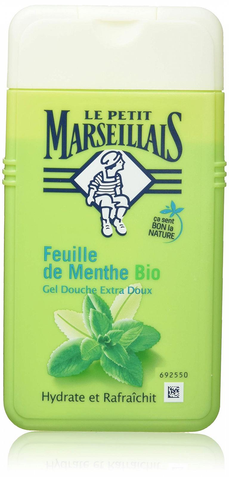 Гель для душа Le Petit Marseillais Extra-Mild Mint Leaf 3 x 250 мл, фото №1
