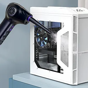 Електрична повітродувка Sorandy 60000 RPM 2 швидкості з підсвіткою та 5 насадками synthetic.ua - Фото 1