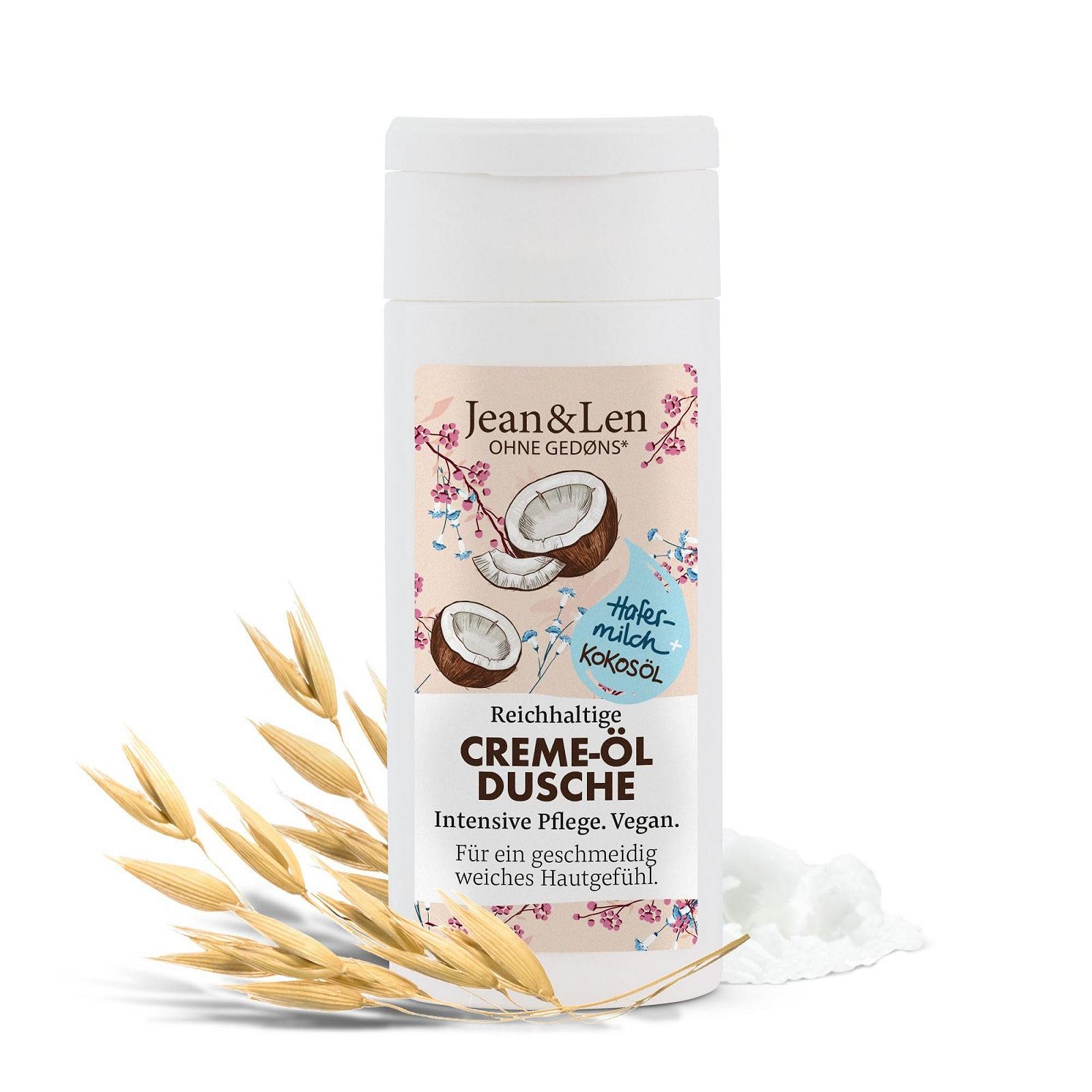 Крем-гель для душа Jean & Len Oat Milk & Coconut Oil Travel Size 50 мл, фото №1