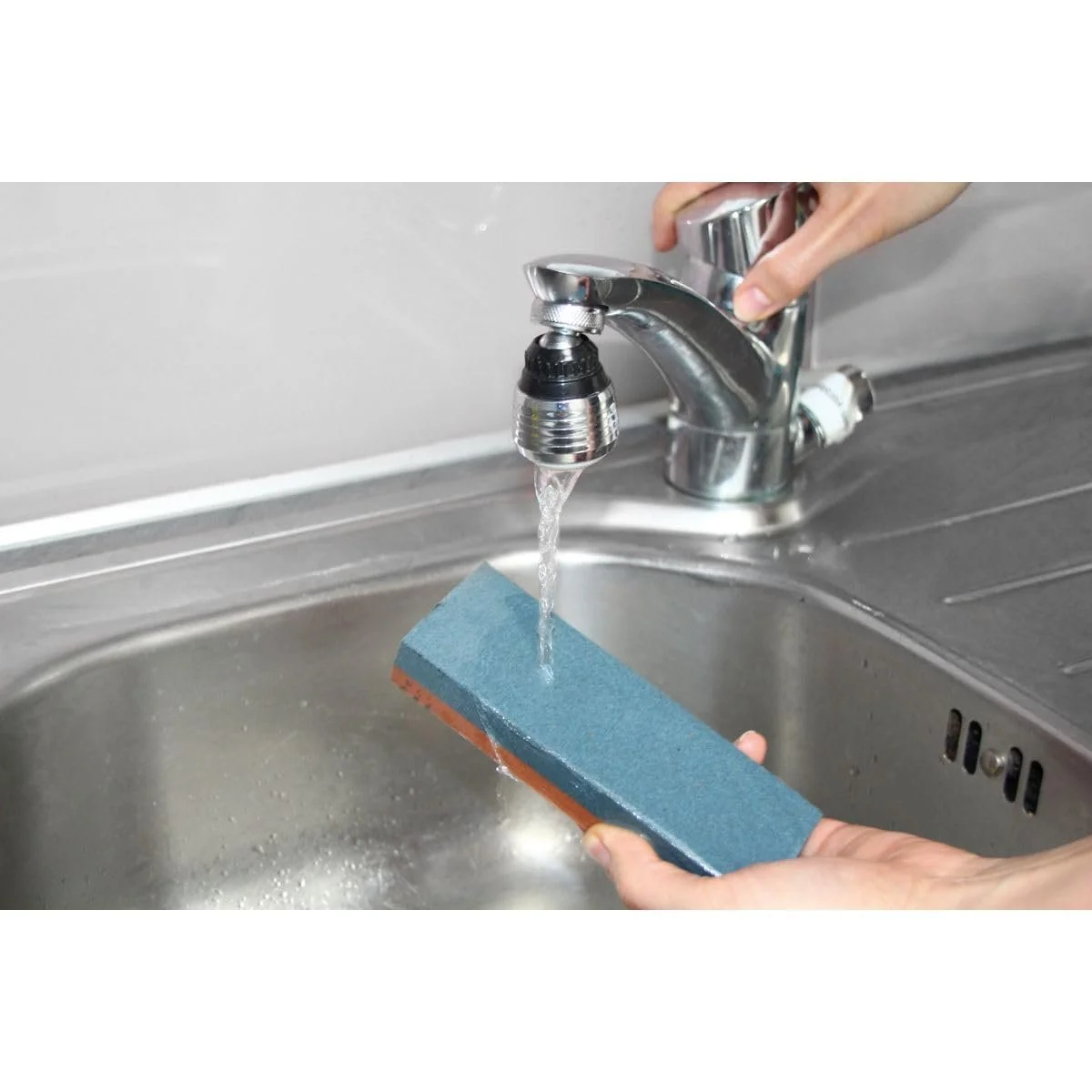 Точильний камінь Nirosta Stainless Steel Grey/Black/Red 19.8 x 6 см, фото №7