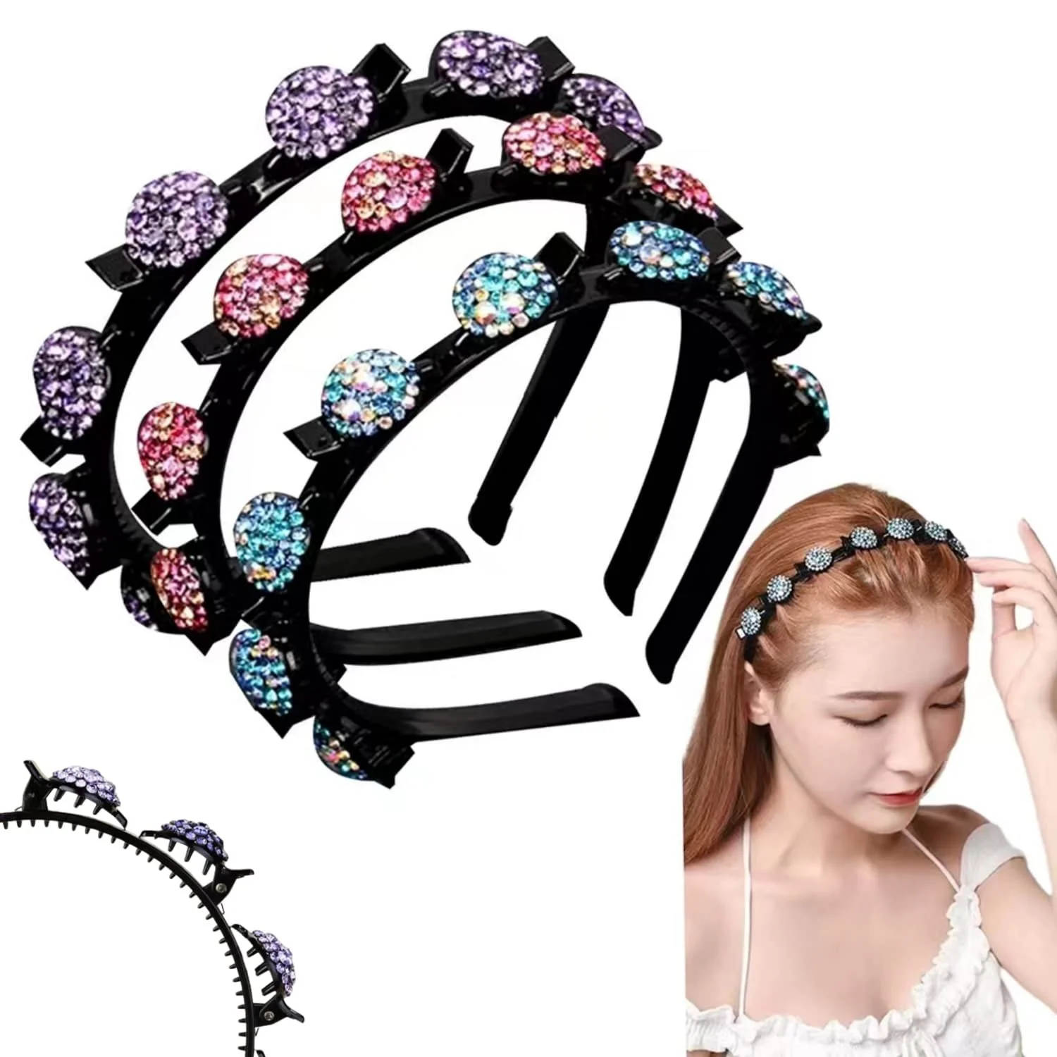 Набір з 3 обручів для волосся, фото №1