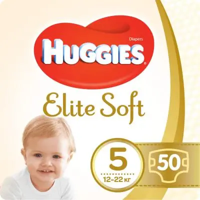 Подгузник Huggies Elite Soft 5 (12-22 кг 50 шт 5029053578132, фото №1 Подгузник Huggies Elite Soft 5 (12-22 кг 50 шт 5029053578132, фото №1