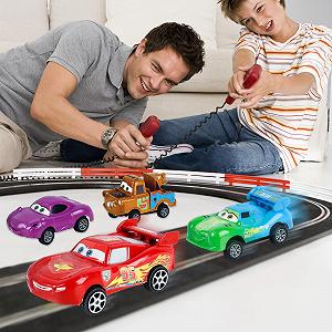 Іграшковий автомобіль Lightning Cars комплект з 4 McQueen Мінімодель металевий литий synthetic.ua - Фото 1