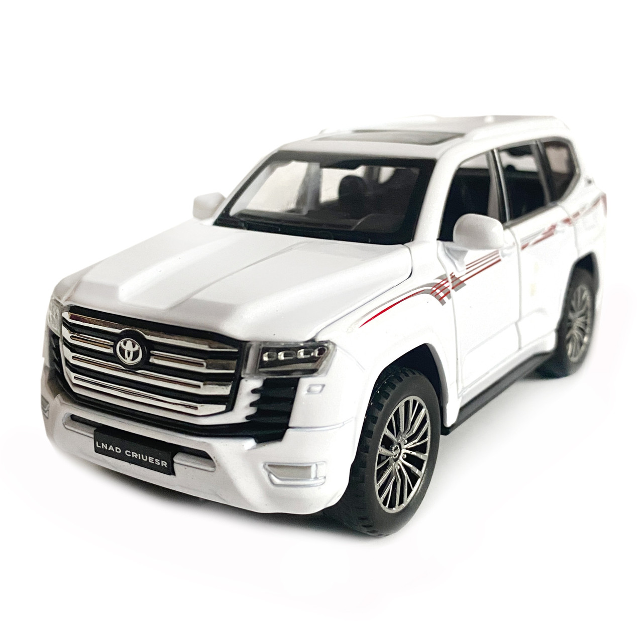 Игрушечная машинка металлическая Toyota Land Cruiser 300 тойота ленд крузер белый звук свет инерция откр, фото №3