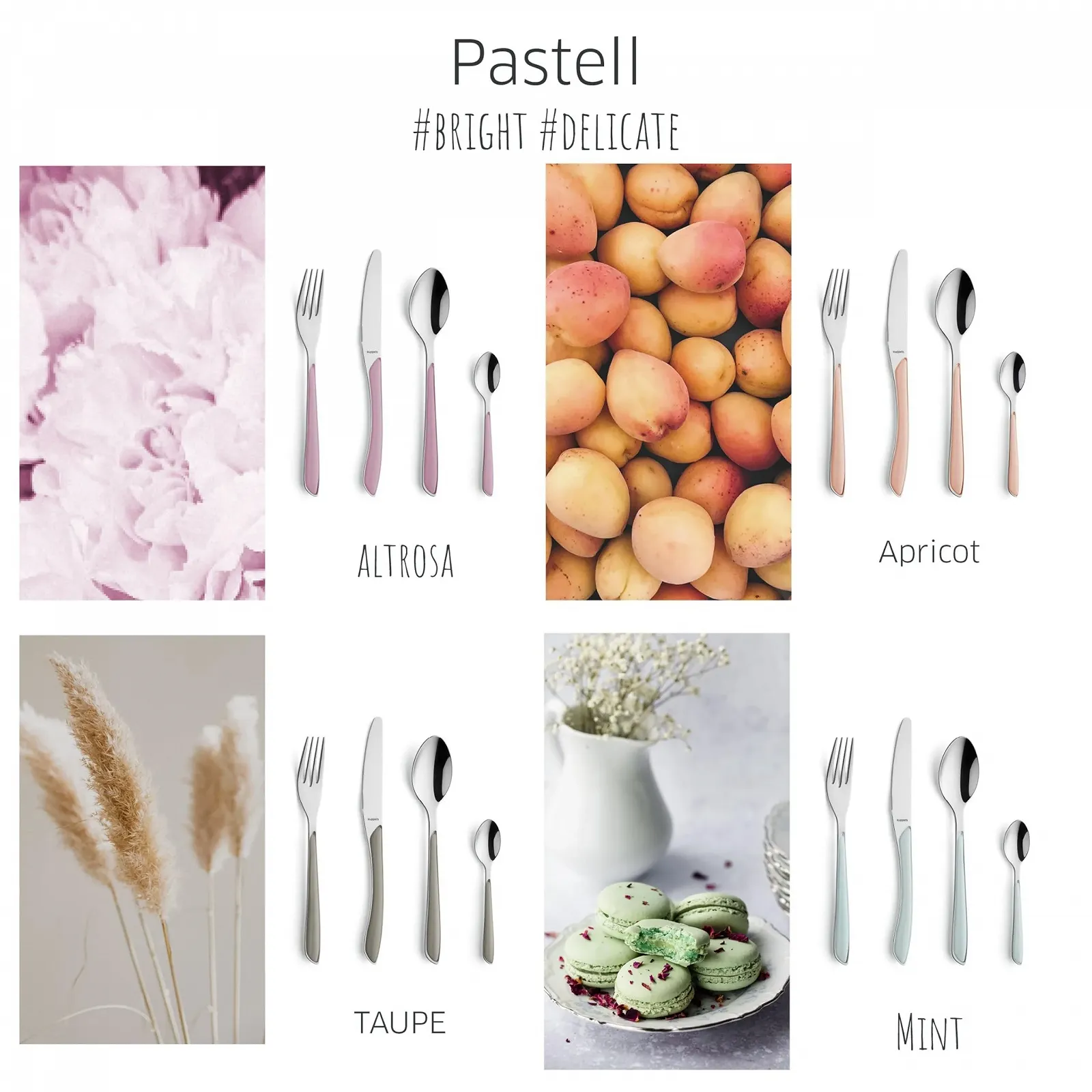 Виделка для торта Kuppels Prism Набір столових приборів з нержавіючої сталі 18/0, 6 штук, на 6 персон, високоякісні пластикові ручки м'ятного кольору, нержавіюча сталь, можна мити в посудомийній машині, фото №7 Виделка для торта Kuppels Prism Набір столових приборів з нержавіючої сталі 18/0, 6 штук, на 6 персон, високоякісні пластикові ручки м'ятного кольору, нержавіюча сталь, можна мити в посудомийній машині, фото №7