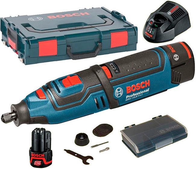 Акумуляторний багатофункціональний інструмент Bosch GRO 10,8 V-LI 06019C5001, фото №1