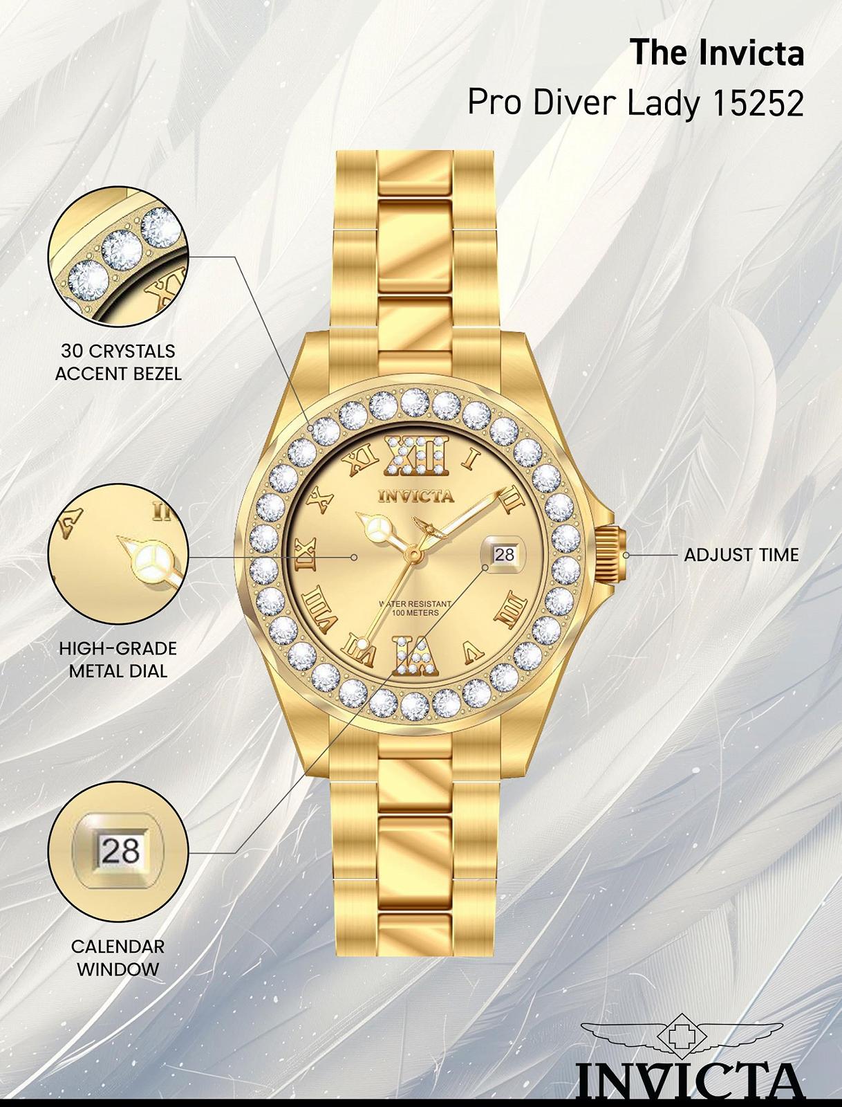 Часы наручные Кварцевые Invicta Pro Diver 38 мм, сталь, фото №4