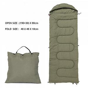 Спальний мішок MYVVKIA Camping Cotton Splice Season Warm Pillow Hooded для подорожей і походів synthetic.ua - Фото 1