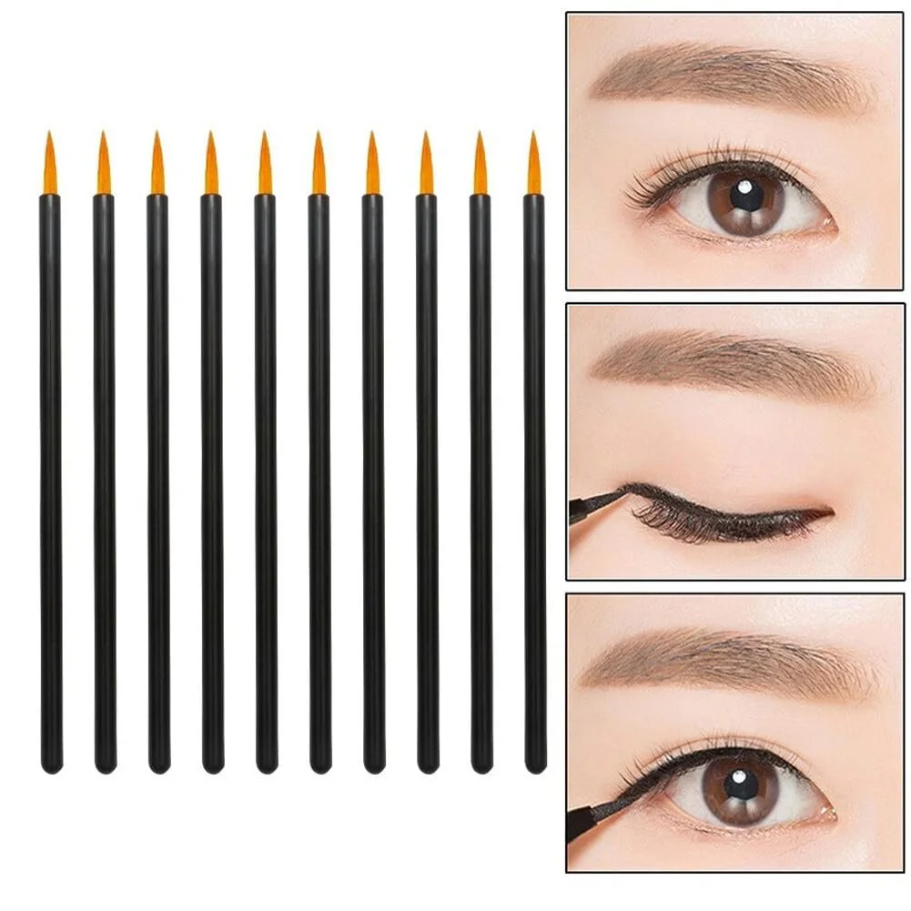 Кисть-аплікатор для підводки одноразова жовтий волокнистий наконечник 50 шт., фото №3 Кисть-аплікатор для підводки одноразова жовтий волокнистий наконечник 50 шт., фото №3