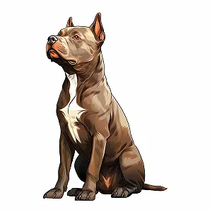 Наклейка на стіну GRAZDesign Staffordshire Bull Terrier 76 x 50 см - Фото 1