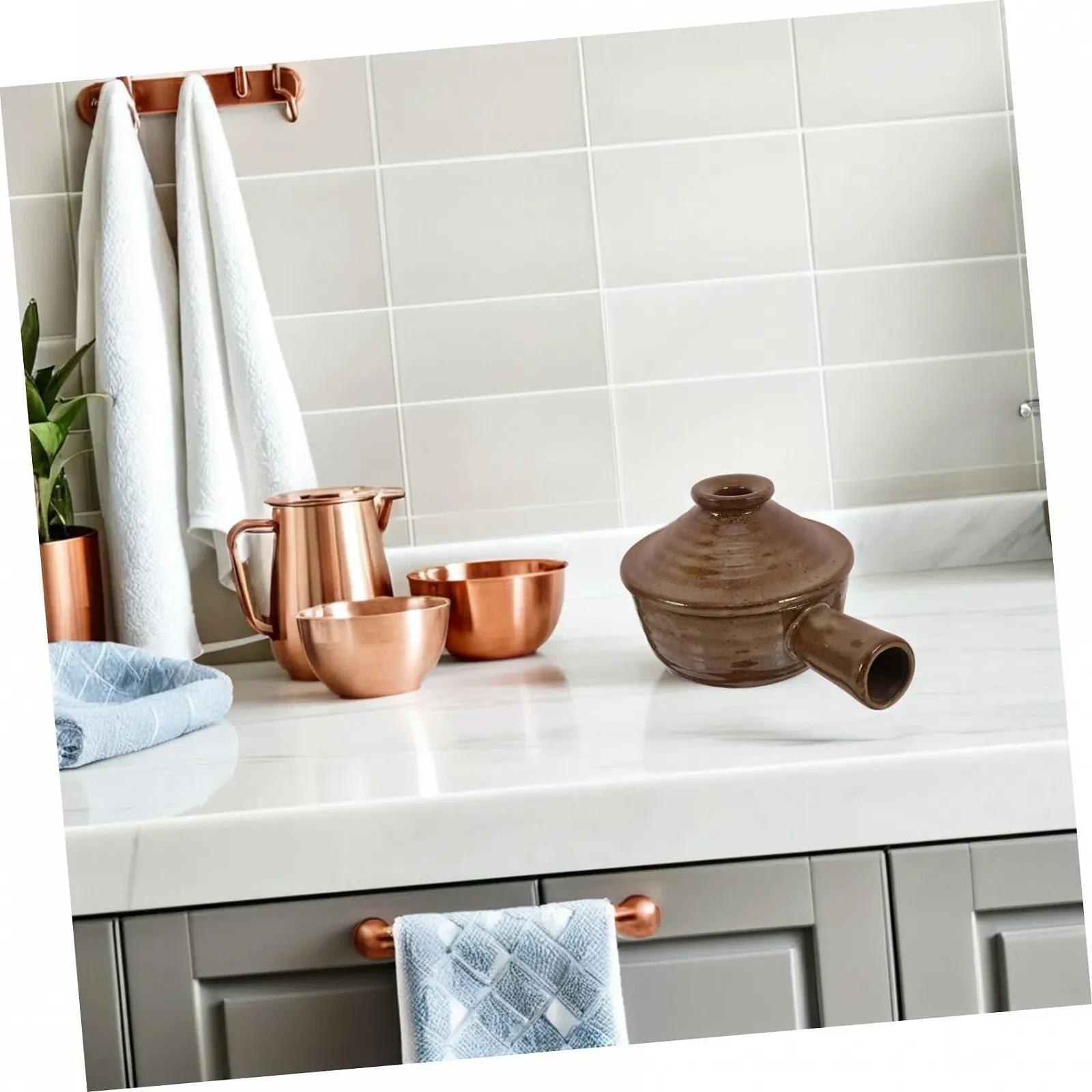 Набор кастрюль Alipis Ceramic 2 шт. для микроволновой печи с крышками, фото №6