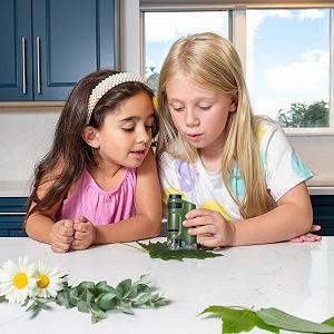 Микроскоп карманный Carson Microbrite 20-40x со светодиодной подсветкой, с 2 слайдами и базовой подставкой synthetic.ua - Фото 1