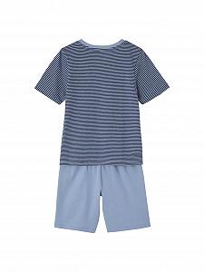 Летняя пижама для мальчиков, 2 шт. VERTBAUDET, Акулы, из переработанного хлопка synthetic.ua - Фото 1