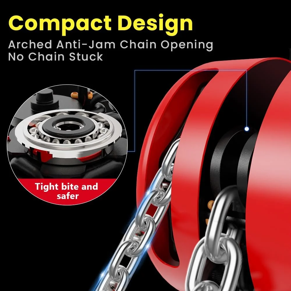 Ручная лебедка Anbull 1T 1599 Красная, фото №8 Ручная лебедка Anbull 1T 1599 Красная, фото №8