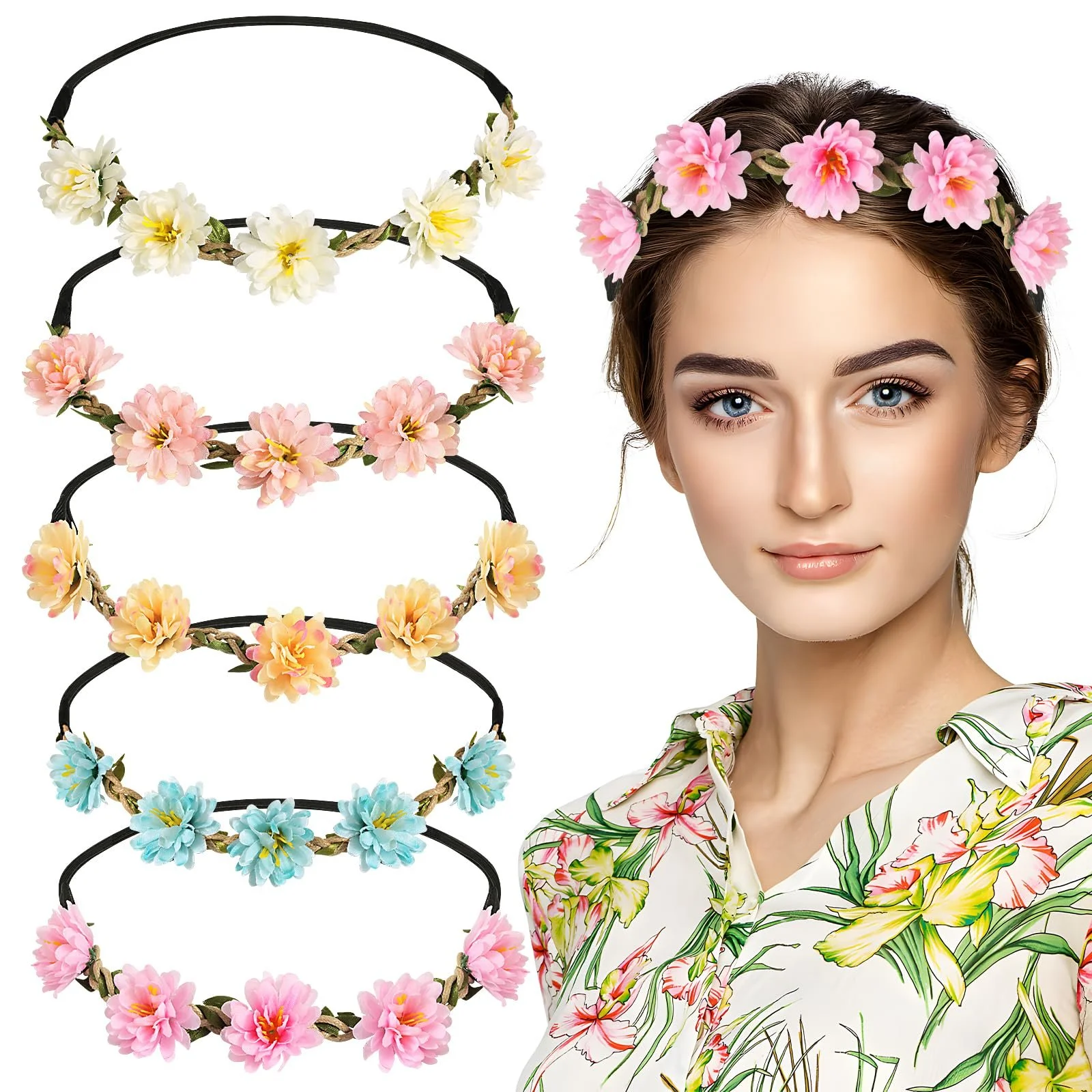 Вінок для волосся з квітами, фото №1 Вінок для волосся з квітами, фото №1