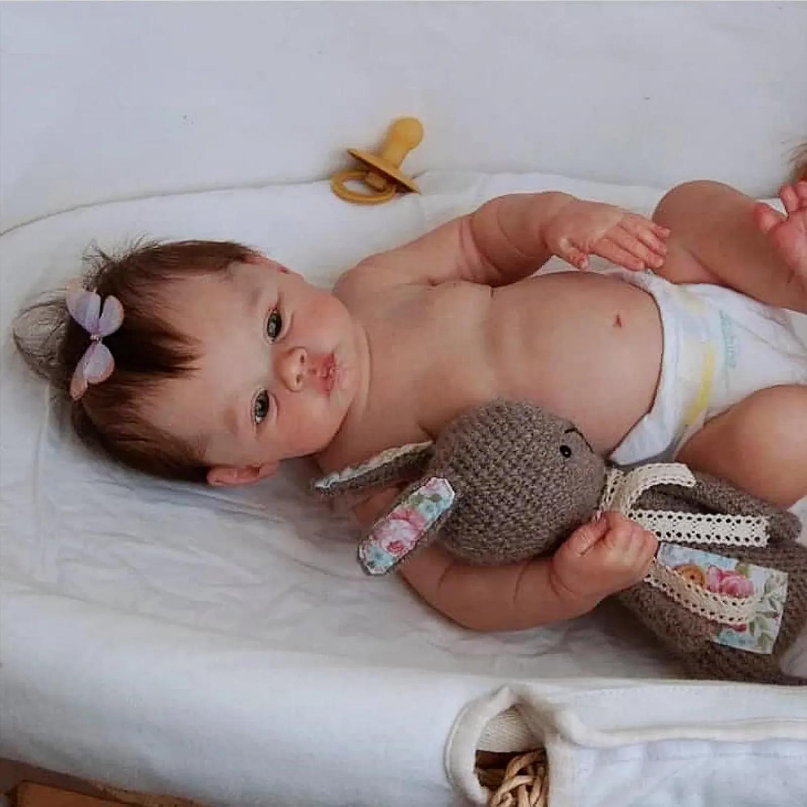Кукла Реборн Девочка 49 см Ручной работы Моющаяся Реалистичная, фото №7