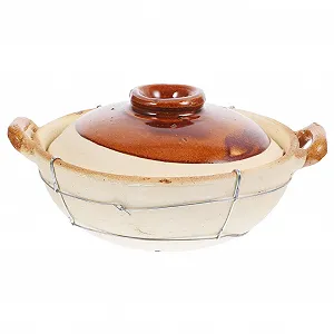Глиняная форма SOIMISS термостойкая с двумя ручками универсальная для супов и рагу - Фото 1