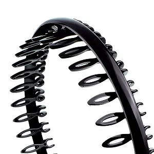 Обруч для волос K16-001 с расческой 2.5 см Черный synthetic.ua - Фото 1