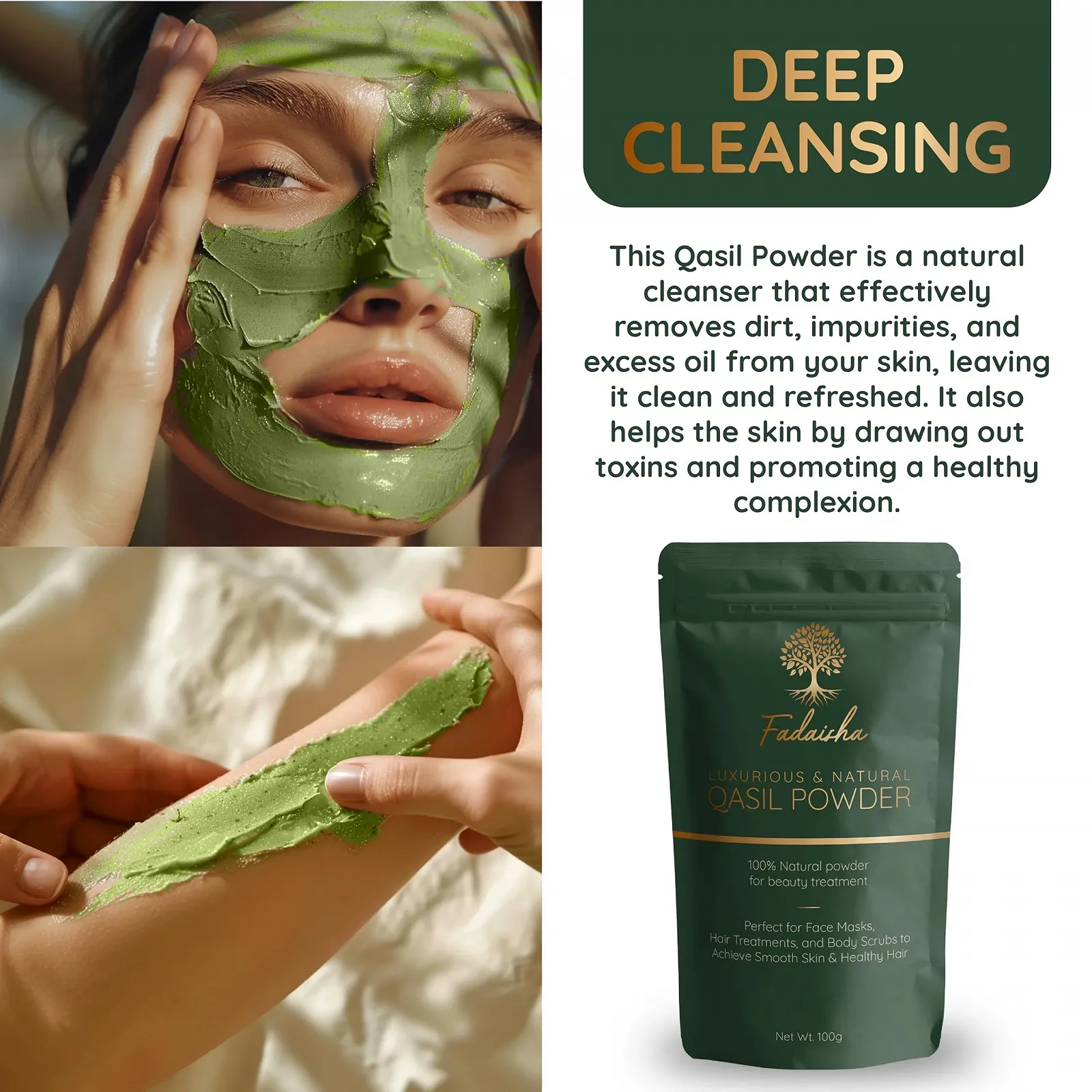 Маска порошок Fadaisha Qasil 100 г, фото №7